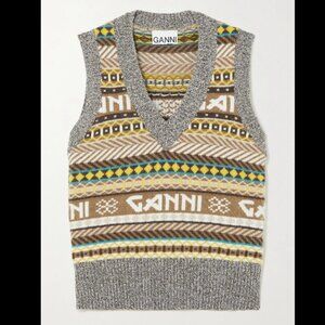 Ganni Fair Isle vest